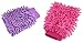 ManeKo Double Sided MicroFiber Hand Gloves Duster Super Soft Absorbent for Home, Office, Kitchen, Windows, Vehicle/Car, Bike, Two-Wheeler Cleaning & Washing Purpose (Purple & Pink) - Pack of 2 RS.235.00