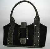 Deep Olive Canvass Evening Bag