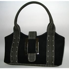 Deep Olive Canvass Evening Bag