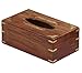 The StoreKing Unique Designer Wooden Holders for Large Tissue Boxes, Design1