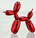 Balloon Dog Figurine Statue Home Decor - Red Metallic - Medium Size