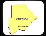 Decorated Mouse Pad with africa, map, botswana