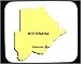 Mouse Pad with africa, map, botswana