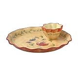 Pfaltzgraff Napoli Hand-Painted Chip and Dip Set