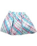 : Hartstrings Light Blue Plaid Woven Skirt