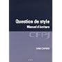 Question de style : Manuel d'�citure