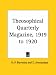 Book Theosophical Quarterly Magazine, 1919 to 1920