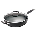 Anolon Advanced Hard Anodized Nonstick 5-1/2-Quart Covered Saucier Pan