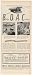1949 BOAC Badge Of Air Courtesy British Airways Print Ad