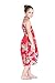Girl Hawaiian Halter Dress in Hibiscus Red