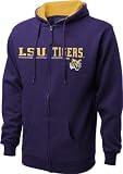 LSU Tigers Purple Fissure Full-Zip Hooded Sweatshirt