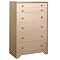 Natural Maple 5 Drawer Chest
