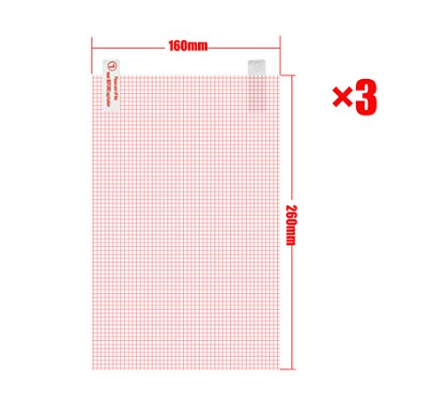 FanTEK 3 Pack Universal Clear Screen Protector for Dragon Touch NeuTab RCA DigiLand iDeaUSA AMARELEC Tagital Elecost ValuePad ProntoTec SVP Alldaymall PolaTab Proscan iRulu Aoson VV (10.2 x 6.3 inch)