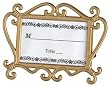Elegant golden finish placecard frames sold in 6's