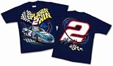 Rusty Wallace Navy Blue 2 Spot Youth T Shirt