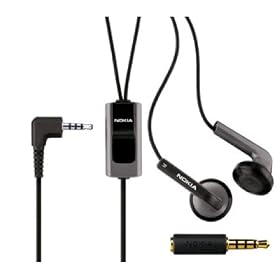 Nokia 6300 : Stereo Handsfree Headset (Black)
