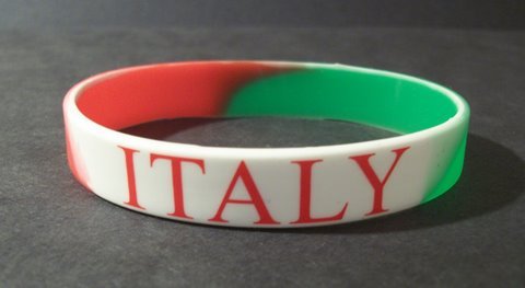 Italy - Silicone Wristband Bracelet - Italia