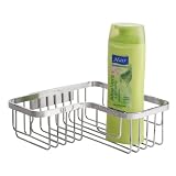 InterDesign Easy Lock Pro L-Shaped Corner Basket, Polished Stainless Steel