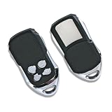 Produkt-Bild: Handsender mit 4 Tasten, Slider, Edelstahl geb&uuml;rstet / schwarz / chrom