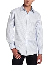 Hot Sale Robert Graham Men's Leo Woven Shirt, Blue, Large