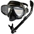 Scuba Diving Snorkeling Purge Mask & Dry Snorkel Set