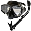 Scuba Diving Snorkeling Purge Mask & Dry Snorkel Set
