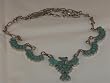 Turquoise Eagle Sterling Silver Necklace - NK-0014