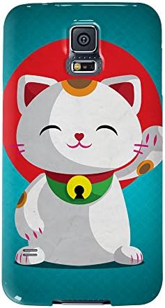 Kawaii Maneki Neko Full Wrap High Quality 3D Printed Case, Snap-On Cover for Samsung Galaxy S5 by DevilleArt