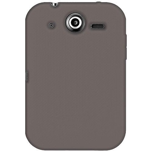 Amzer AMZ92760 Silicone Skin Jelly Case for Pantech Pocket - 1 Pack - Frustration-Free Packaging - Grey
