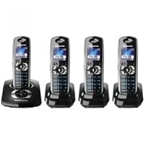 Panasonic KXTG8324 Colour DECT Quad Digital Cordless Telephone with Answer Machine - Black