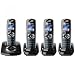 Panasonic KXTG8324 Colour DECT Quad Digital Cordless Telephone with Answer Machine - Black