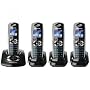 Panasonic KXTG8324 Colour DECT Quad Digital Cordless Telephone with Answer Machine - Black