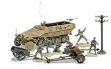 Unimax forces of Valor 1:72Nd Scale German Sd. Kfz. 251/1 and 75Mm Pak 40 Set D - Day Series