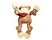 HuggleHounds Knottie Plush Dog Toy - Dog Stuffed Animal Toy, Puppy Toys, Squeaky Dog Toy for Small, Medium & Large Dogs, Durable Plush to Keep Them Busy - Stuey Sock Monkey, Small