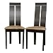 Baxton Studio Magness Modern Dining Chairs, Dark Brown, Set of 2