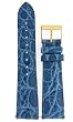 Watch band Genuine Crocodile Strap 20mm Blue Watch band Genuine Crocodile Strap 20mm Blue
