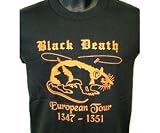 Black Death European Tour Adults Mens T-Shirt