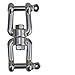 Five Oceans 3/8 in. Anchor Swivel Double Shackle - AISI3616 Stainless Steel FO-472