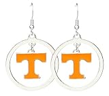 Tennessee Volunteers - NCAA Floating Logo Hoop Earrings