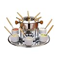 Premier Housewares Stainless Steel and Ceramic Fondue Set