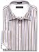 Banana Republic Men s Fitted Blue and Brown Stripe Dress Shirt