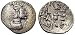 Kingdom of Persis, Ardashir (Artaxerxes) II, c. 50 - 1 B.C.; Silver Obol