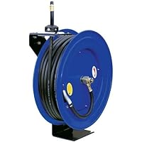 3/8-Inch 100 Feet 100ft Retractable Reel w/ Rubber Air Hose