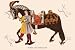 Art Poster, Horse and Attendant - 27.5 x 18.75