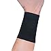 uxcell® Pair Black Stretchy Band Letters Print Wrist Support Protector 2 Pcs