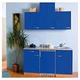 MiniKüche / KüchenBlock / SingleKüche buche Nachbildung / blau