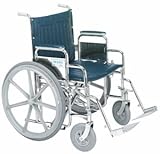 Tuffy Extra Wide Wheelchair - Detachable Arm 22'' W x 18''D w/Elevating Legrests