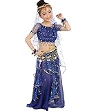 Astage Big Girls` Belly Dance Carnival Dancing Dress Royal Blue S-M