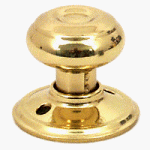 Schalge F170GEO605 Georgian Dummy Knob, Bright Brass