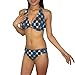 2PC SET Swim Wear: Womens Homeboy Comfortable & Soft, Top & Bottom Dri-Fit Surf Bikini Swimsuit - Multicolor (Size: XL)